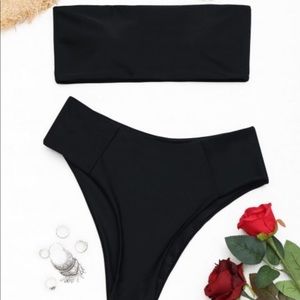 Zaful High waisted black bikini